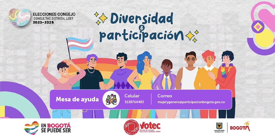 SE AMPLÍA EL PLAZO DE INSCRIPCIÓN PARA LAS ELECCIONES DEL CONSEJO CONSULTIVO DISTRITAL LGBT 2023 - 2025