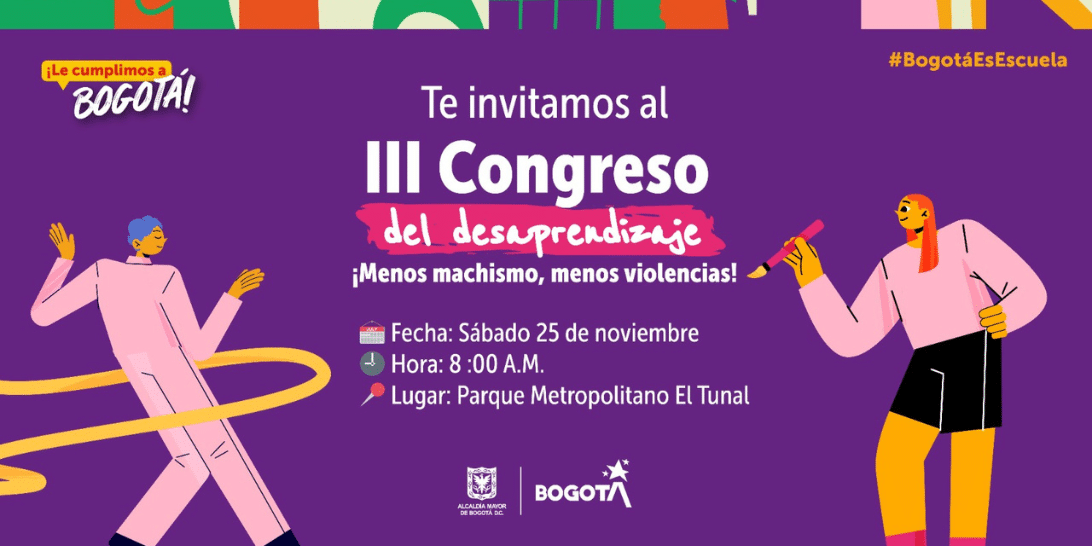 Con 13 actividades de activación sensorial, el IDPAC busca que la ciudadanía aprenda a desaprender conductas machistas que afectan a todos los géneros. A través de una activación sonora las personas podrán interactuar con un tapete sensorial que identifica las emociones que genera el machismo. El Congreso se realizará el sábado 25 de noviembre en el Parque El Tunal. Bogotá, noviembre 23 de 2023. “Los hombres no lloran, las mujeres son muy hormonales, calladita te ves más bonita, corres como niña, es