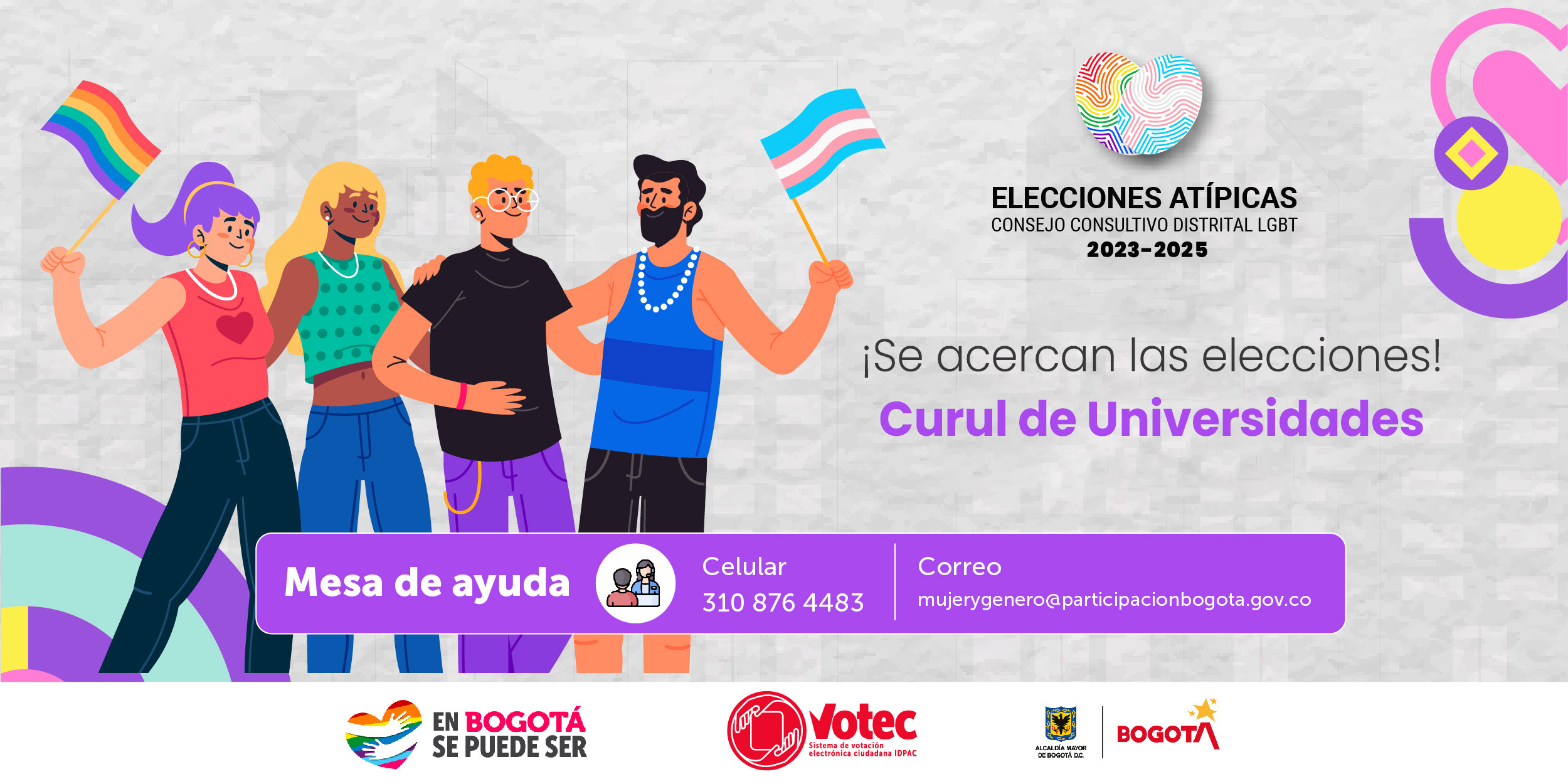 Se acercan las elecciones del Consejo Consultivo Distrital LGBT 2023 - 2025 