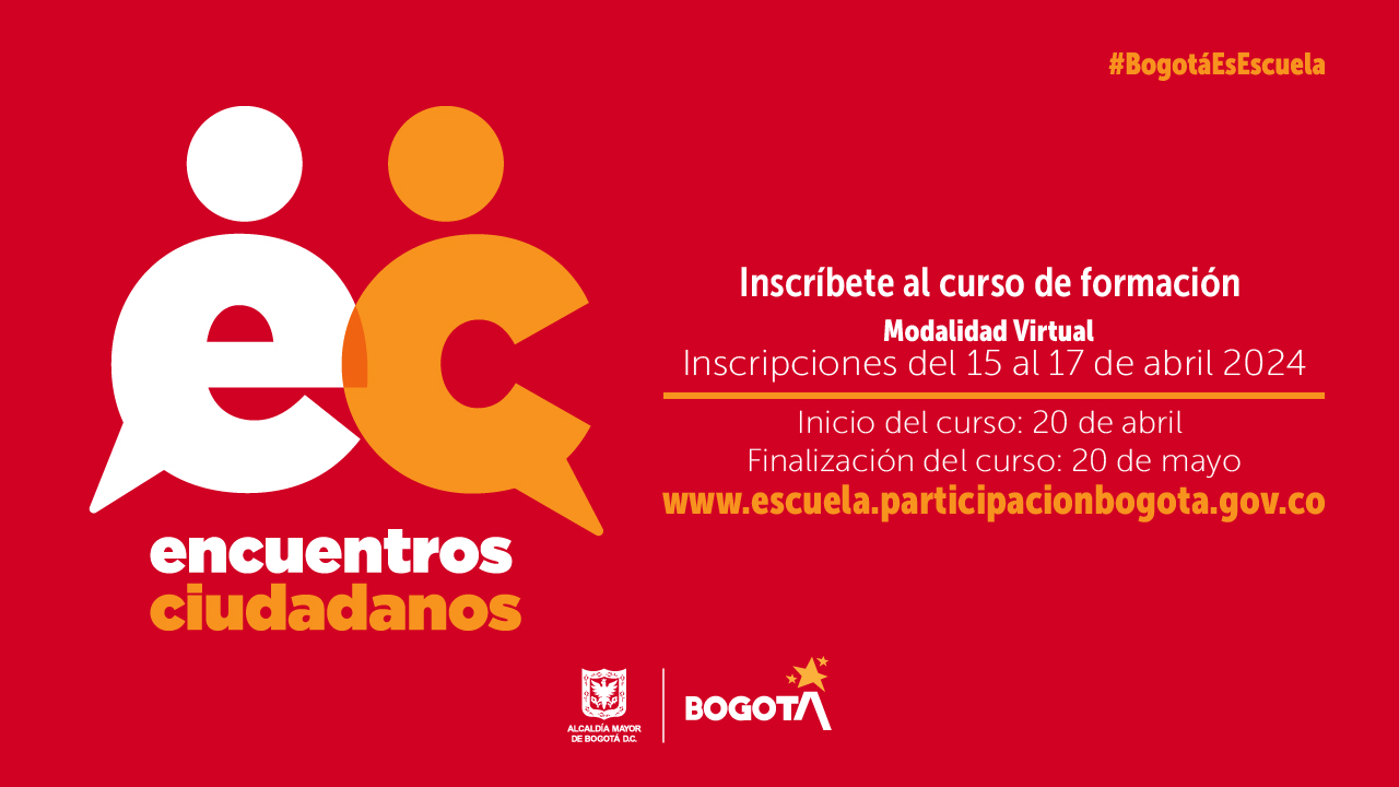  Inscríbase en el curso “Encuentros Ciudadanos” 