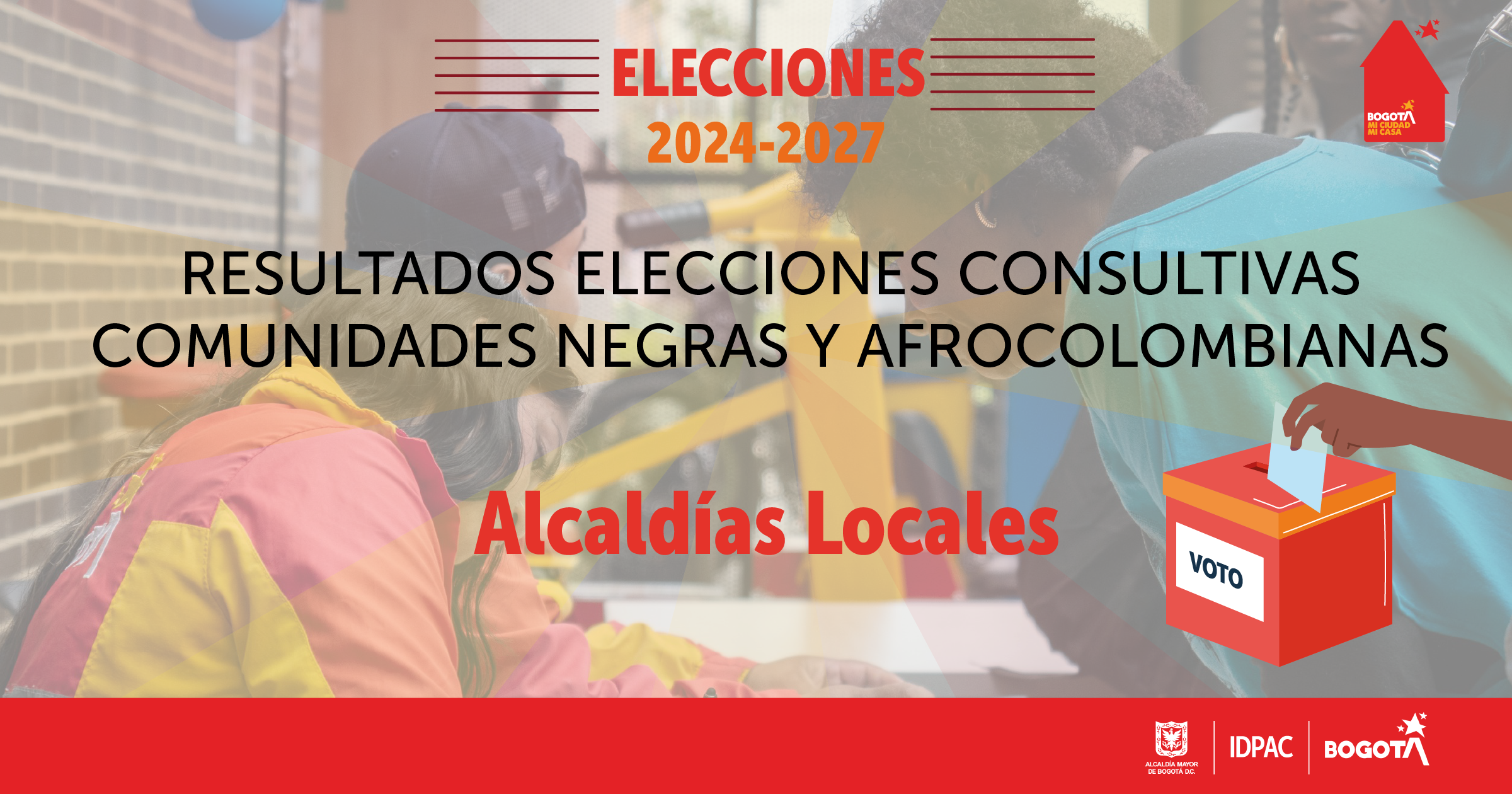 Más de 1.700 ciudadanos participaron en elecciones consultivas de comunidades negras y afrocolombianas en Bogotá.