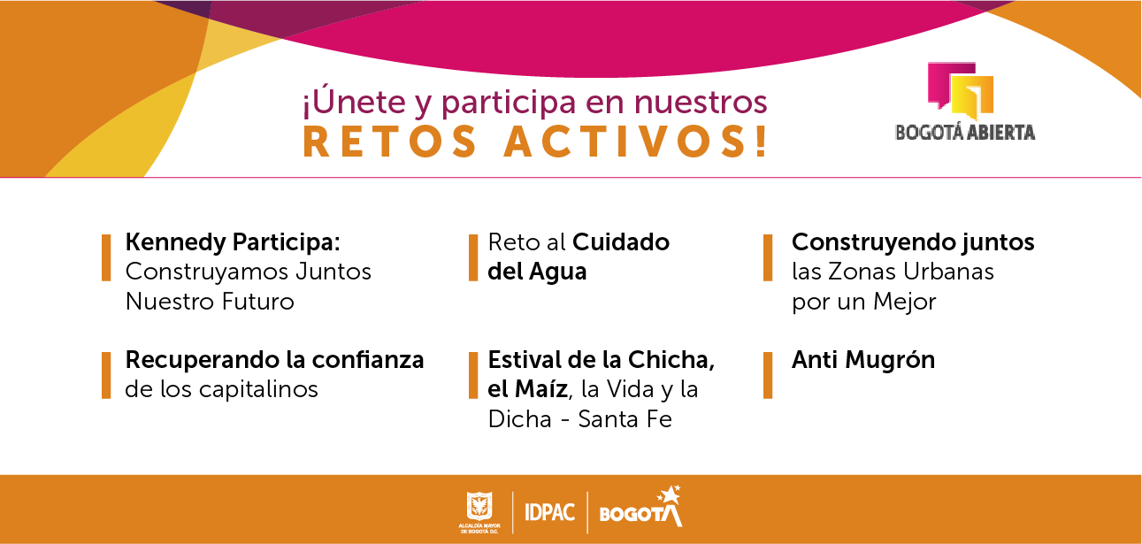 ¡Únete y participa en nuestros retos activos!