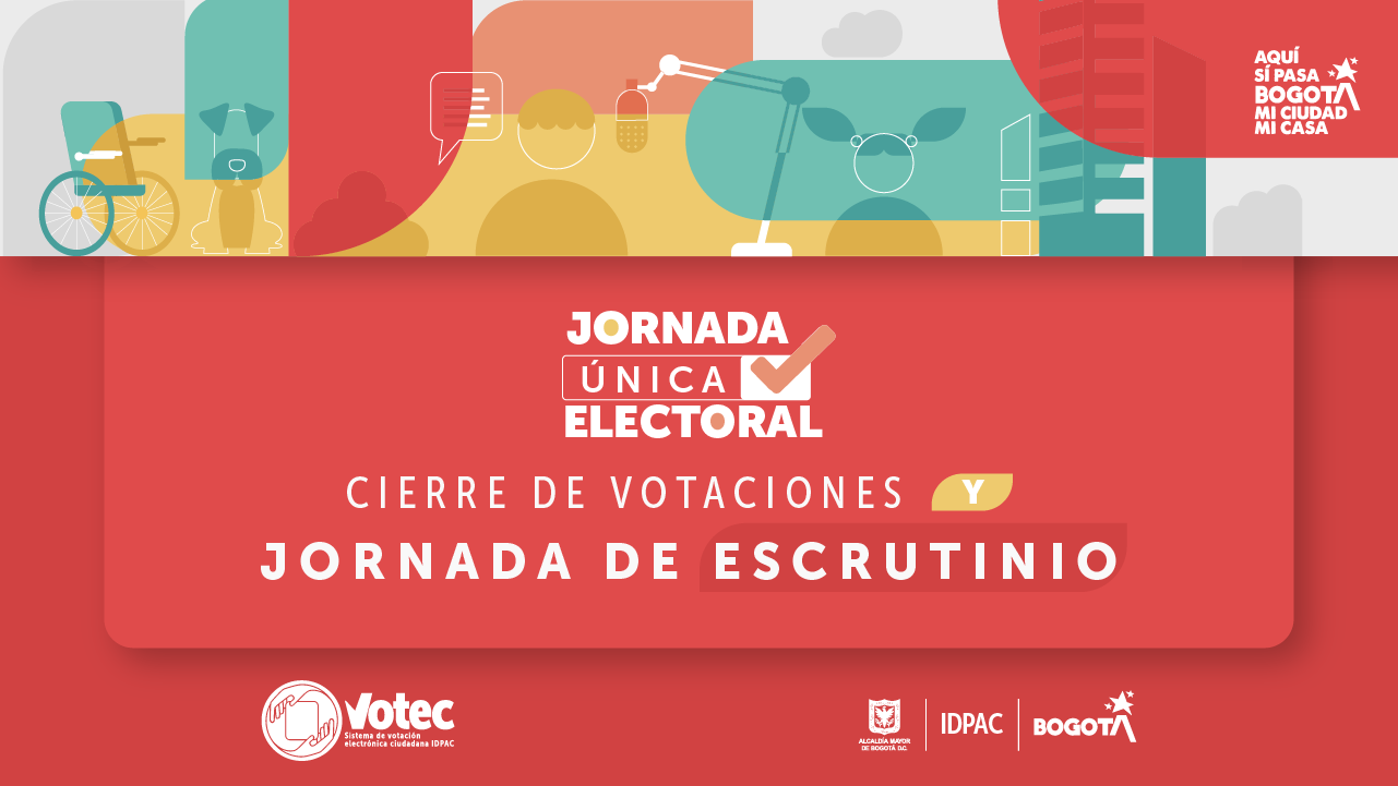 Jornada Única Electoral: cierre de votaciones y jornada de escrutinio