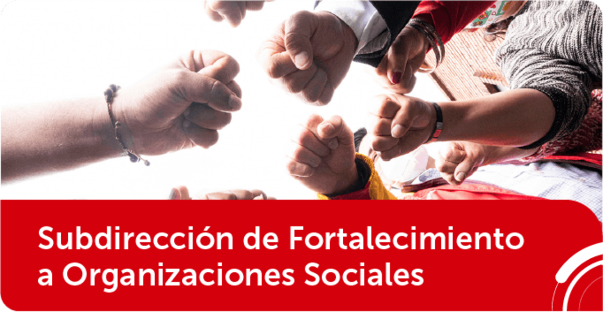 Subdirección de Fortalecimiento a Organizaciones Sociales