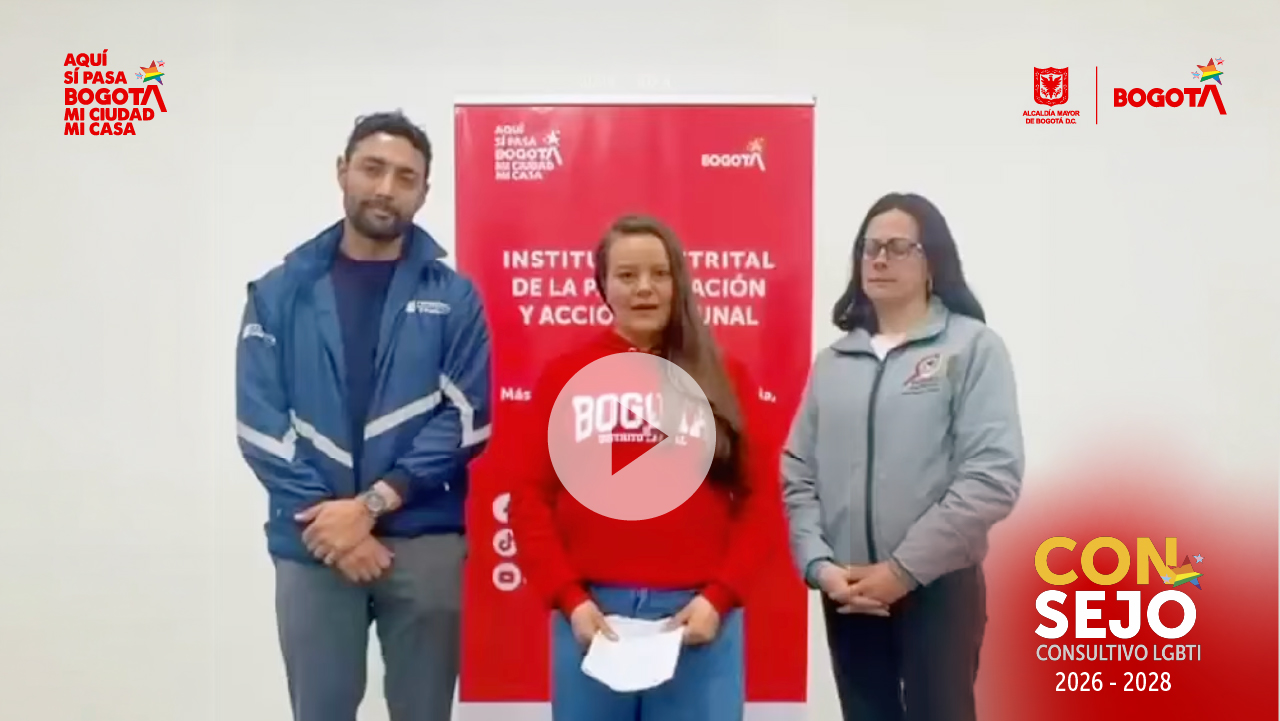 Participación Bogotá comparte el escrutinio del Consejo Consultivo Distrital LGBTI 2026–2028, durante la lectura y validación oficial de resultados con presencia institucional en Bogotá.