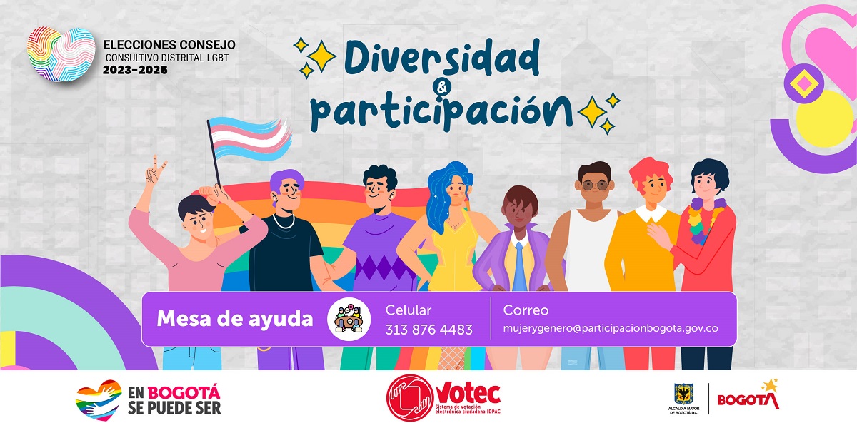 legidos cinco representantes del consejo consultivo distrital LGBT 2023 - 2025