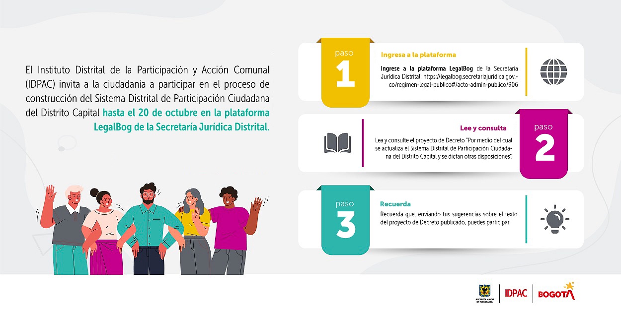 Participe de la producción normativa del decreto que actualiza el sistema distrital de participación ciudadana del distrito capital