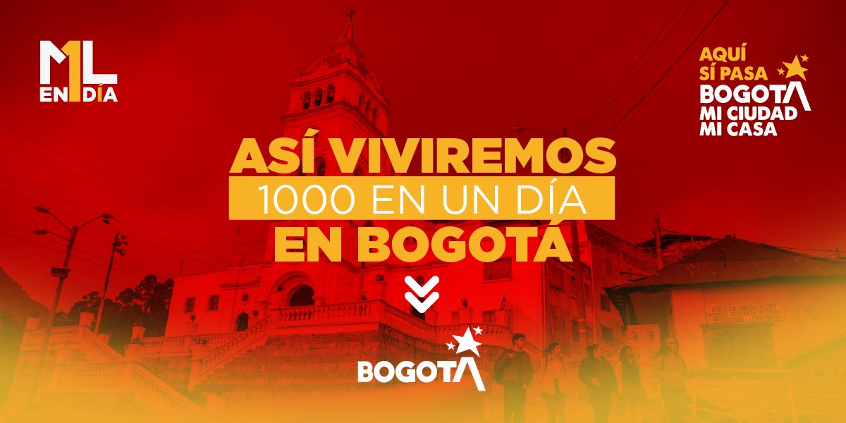 Banner ¡Bogotá vibra con 1000 en un Día!