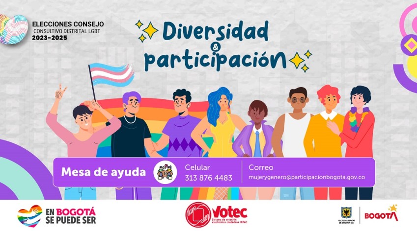 legidos cinco representantes del consejo consultivo distrital LGBT 2023 - 2025