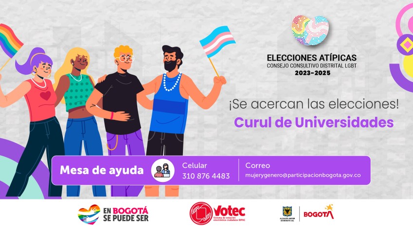 Se acercan las elecciones del Consejo Consultivo Distrital LGBT 2023 - 2025 