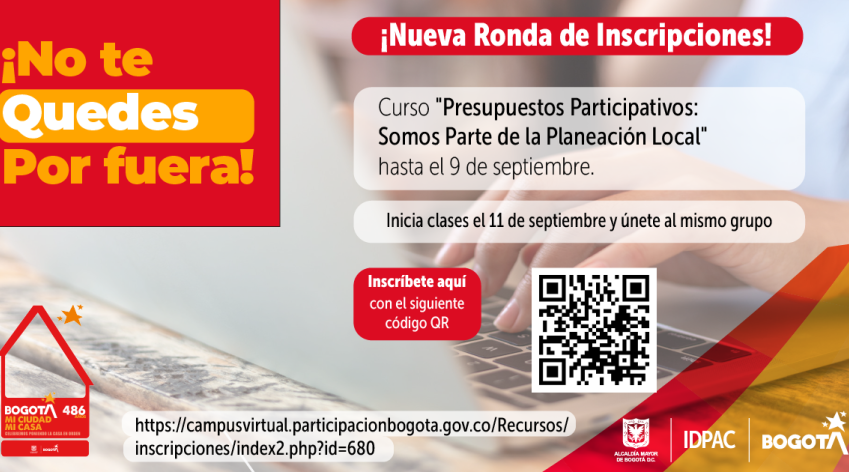 curso Presupuestos Participativos: Somos Parte de la Planeación Local