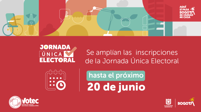 Se amplían las  inscripciones de la Jornada Única Electoral