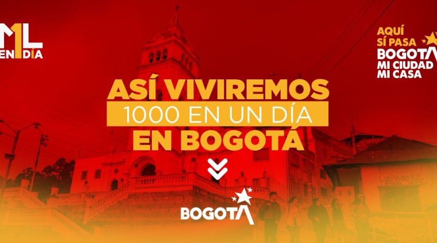 Banner ¡Bogotá vibra con 1000 en un Día!
