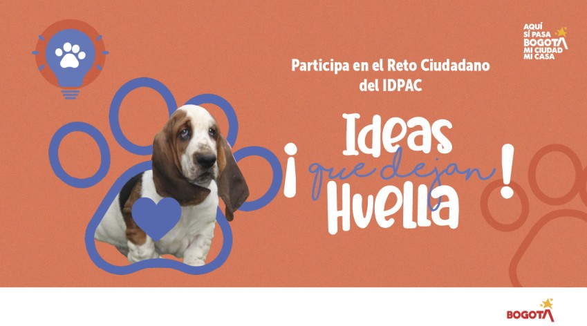 Reto Ciudadano Ideas que Dejan Huella del IDPAC invita a mejorar parques y cuidar animales de compañía en Bogotá