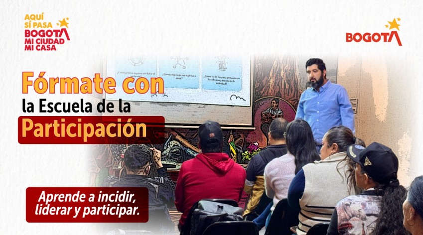 Conoce la Escuela de la Participación del IDPAC, un espacio de formación ciudadana en Bogotá para aprender a incidir, liderar y participar en los territorios.